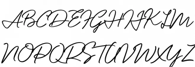 Mentawai Schriftart Groß