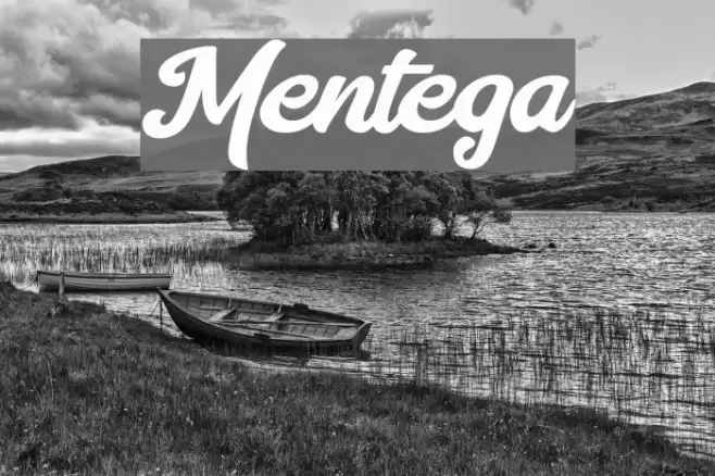 Mentega Font examples