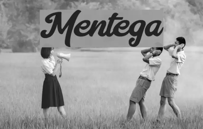 Mentega Font examples