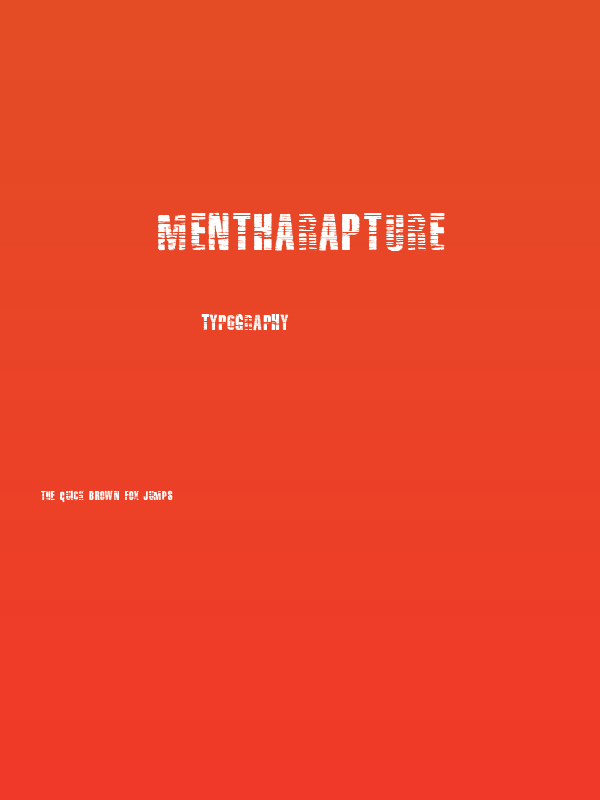 MenthaRapture Poster