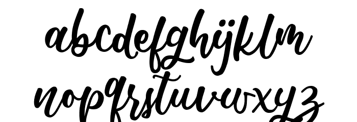 Menthari Font LOWERCASE