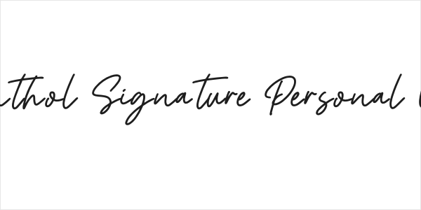Menthol Signature Personal Use Logo