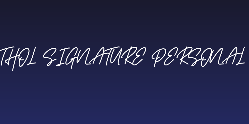 Menthol Signature Personal Use Social Header