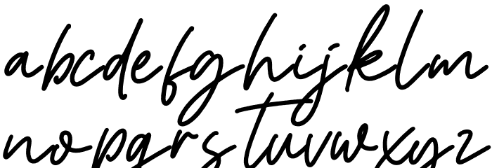 Menthol Signature Personal Use Font LOWERCASE