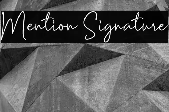 Mention Signature Example 2