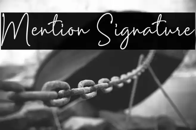 Mention Signature Example 3