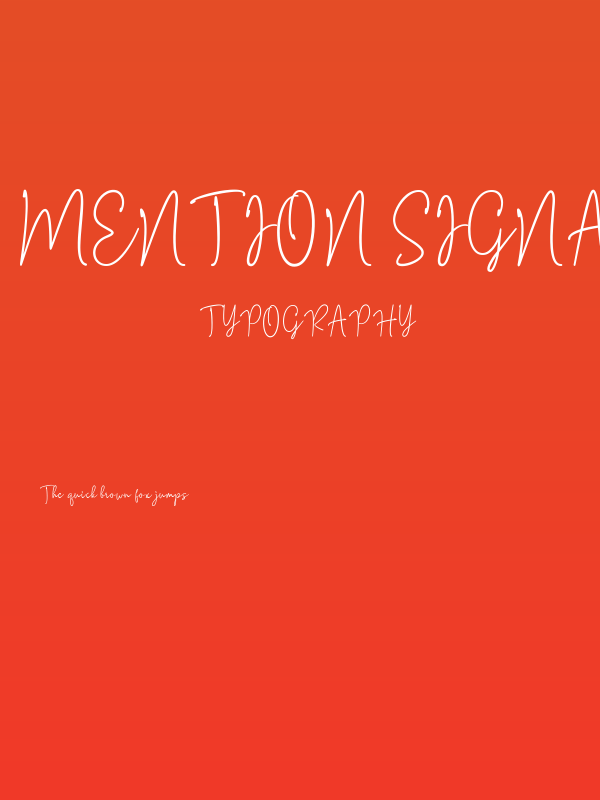 Mention Signature Poster