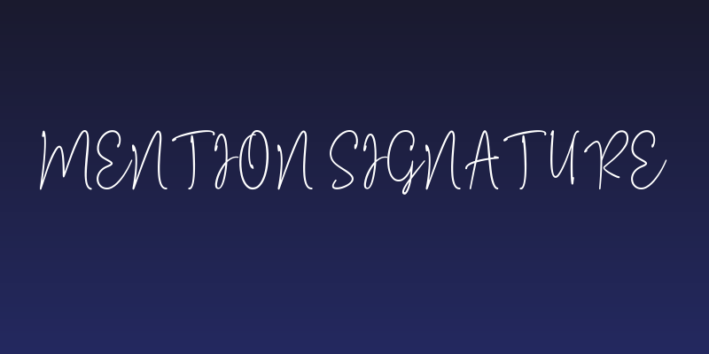 Mention Signature Social Header