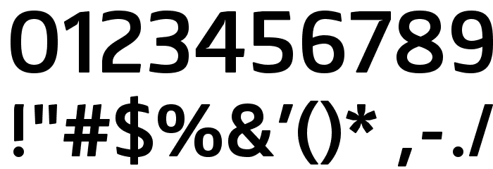 Mentone SemiBold Font OTHER CHARS