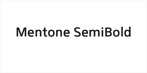 Mentone SemiBold Logo