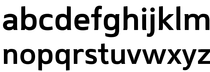 Mentone SemiBold Font LOWERCASE