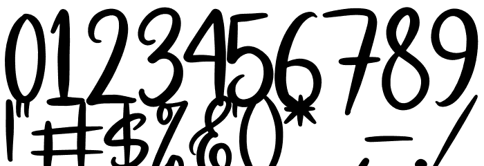 Menttari Sparkle Font OTHER CHARS