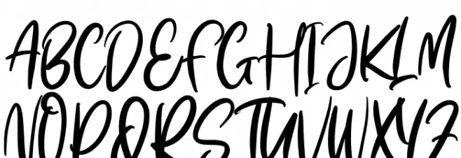 Menttari Sparkle Schriftart Groß