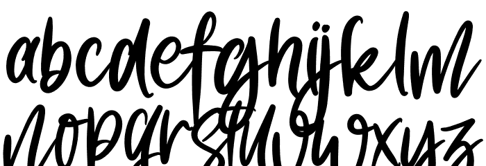 Menttari Sparkle Font LOWERCASE