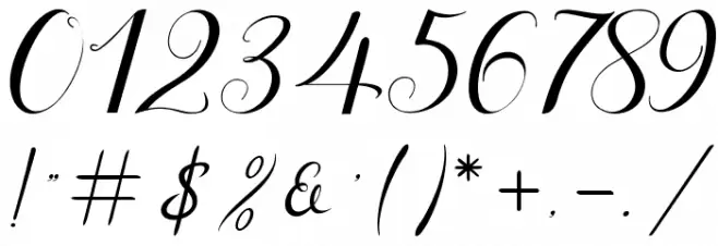 MenttionScript Font OTHER CHARS