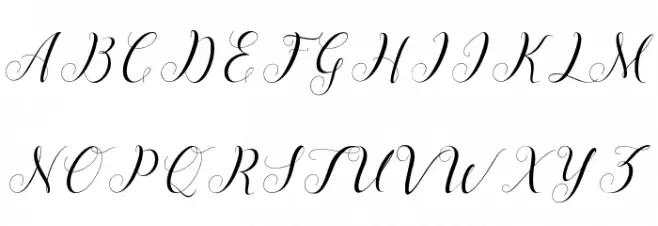 MenttionScript 字体 大写