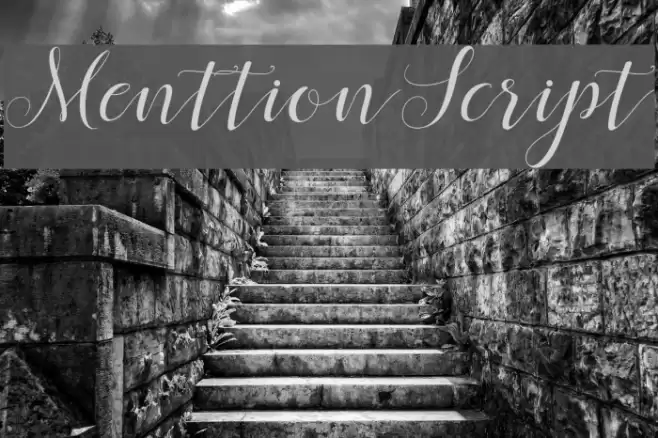 MenttionScript Font examples