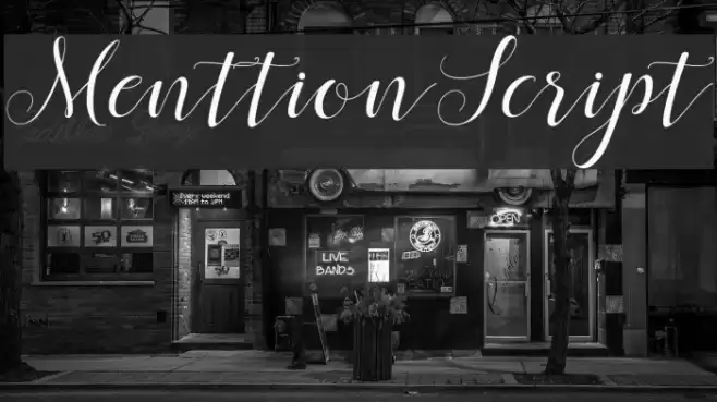 MenttionScript Font examples