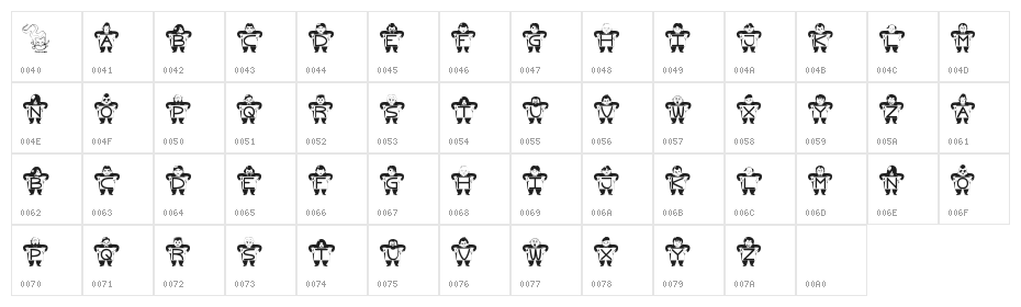 Menu Please Character Map