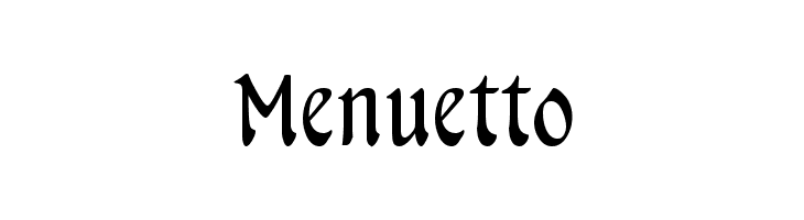 Menuetto Font