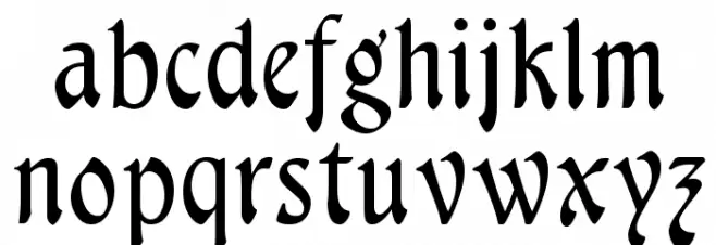 Menuetto フォント 小文字