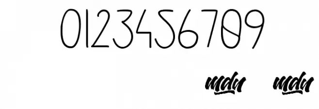 Menulist Beauty Font OTHER CHARS