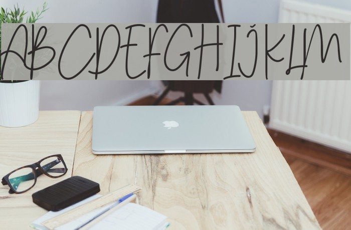Menulist Beauty Font examples