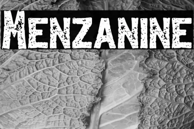Menzanine Font examples