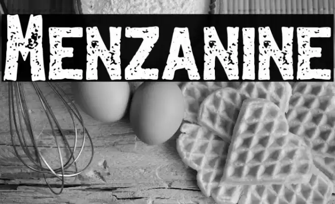 Menzanine Font examples