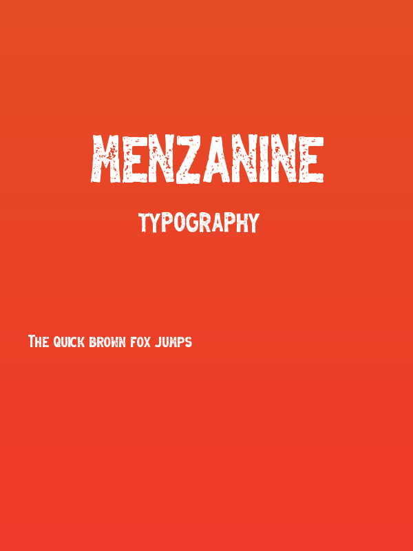 Menzanine Poster