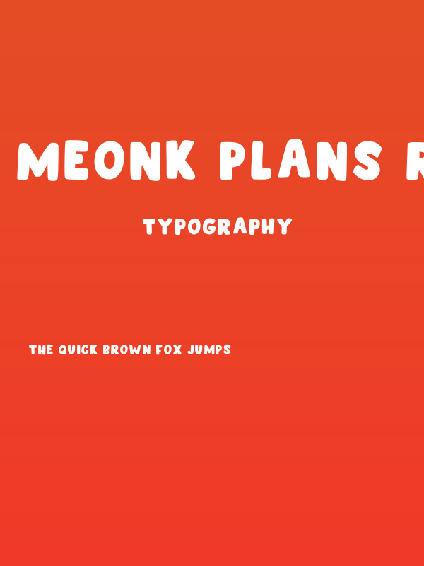 Meonk Plans Regular Poster