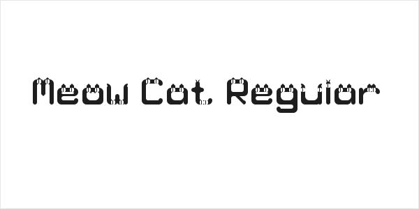Meow Cat Regular Logo