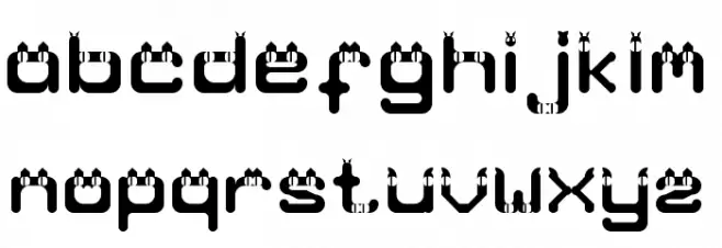 Meow Cat Regular फ़ॉन्ट लोअरकेस