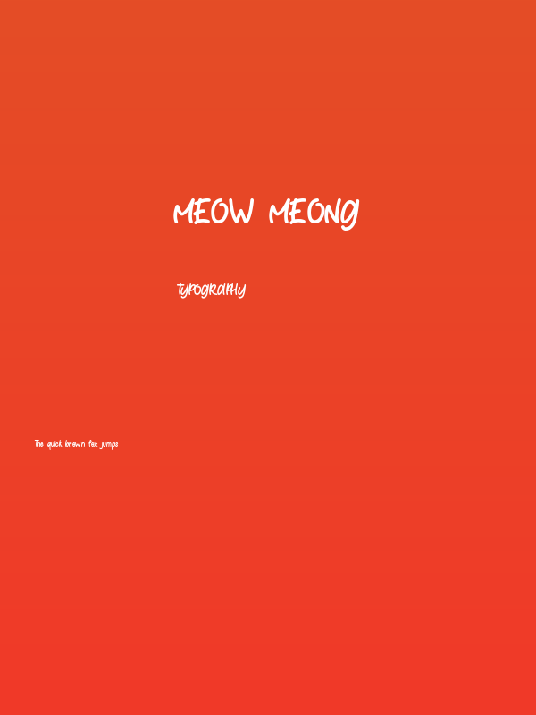 Meow Meong Poster