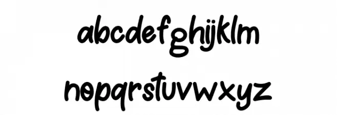 Meow Meong Font LOWERCASE