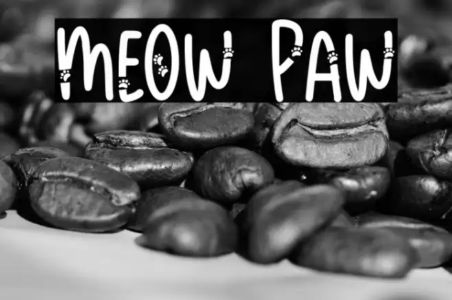 Meow Paw Font examples