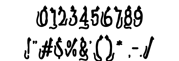 Meow Zilla Cat 1 Font OTHER CHARS