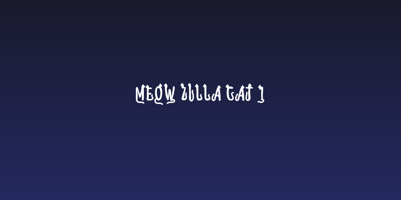 Meow Zilla Cat 1 Social Header
