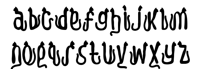 Meow Zilla Cat 1 Font LOWERCASE
