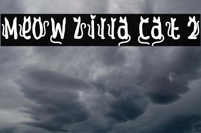 Meow Zilla Cat 2 Example 3