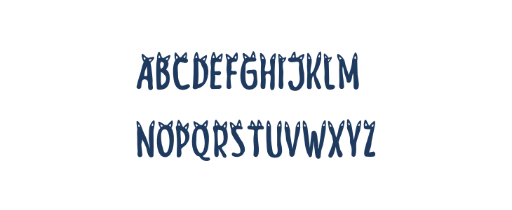 Meow Zilla Cat 3 Uppercase