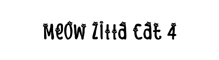 Meow Zilla Cat 4  font caratteri gratis