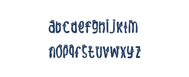 Meow Zilla Cat 4 Lowercase