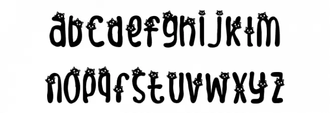 Meow Zilla Cat 4 Caratteri MINUSCOLO