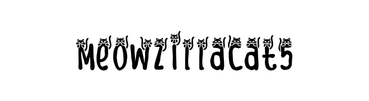Meow Zilla Cat 5  Descarca Fonturi Gratis