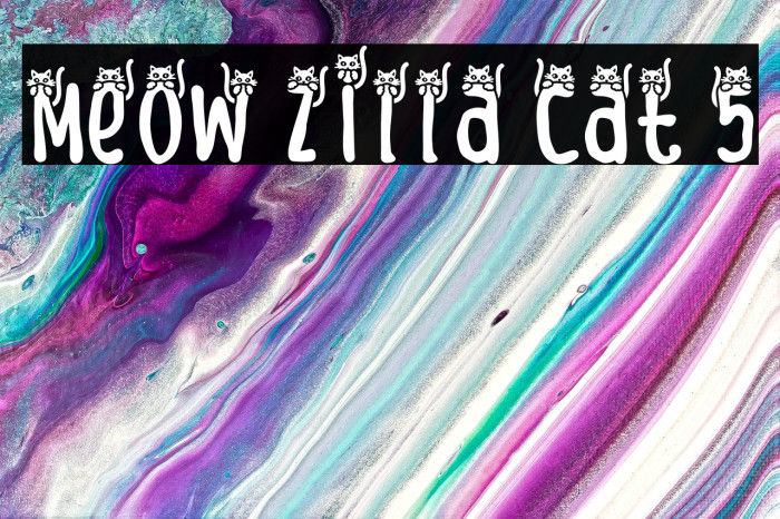Meow Zilla Cat 5 Example 3