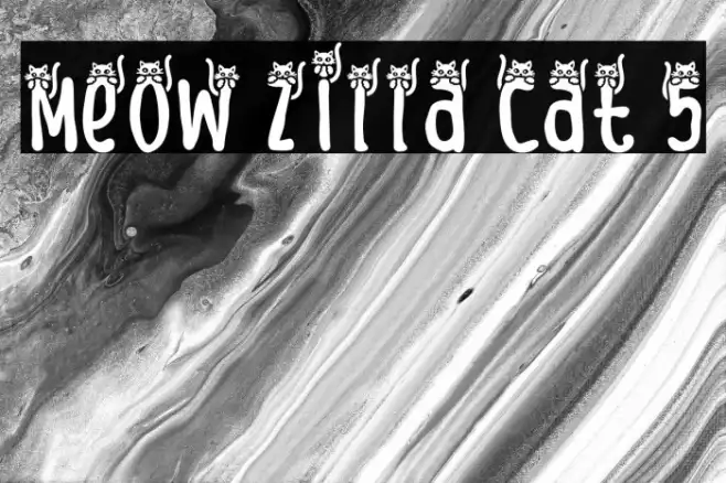 Meow Zilla Cat 5 Example 3