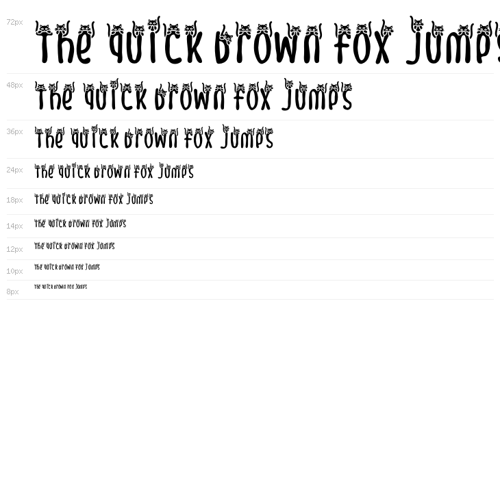 Meow Zilla Cat 5 Waterfall