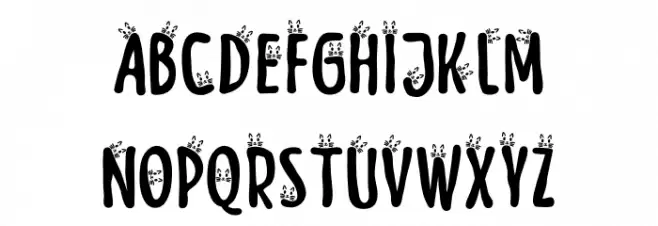 Meow Zilla Cat 6 Caratteri MAIUSCOLE