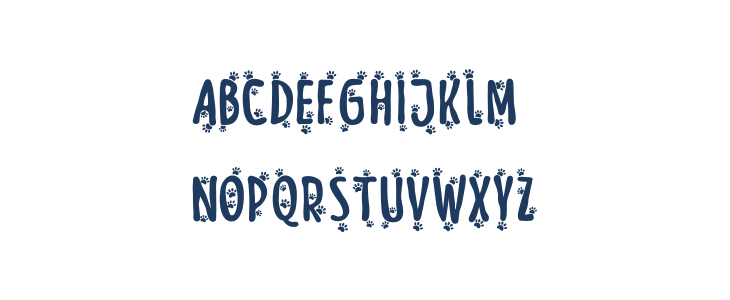 Meow Zilla Paw 2 Uppercase